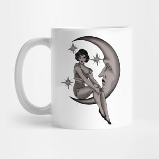 Tattoo Woman on the Moon Mug